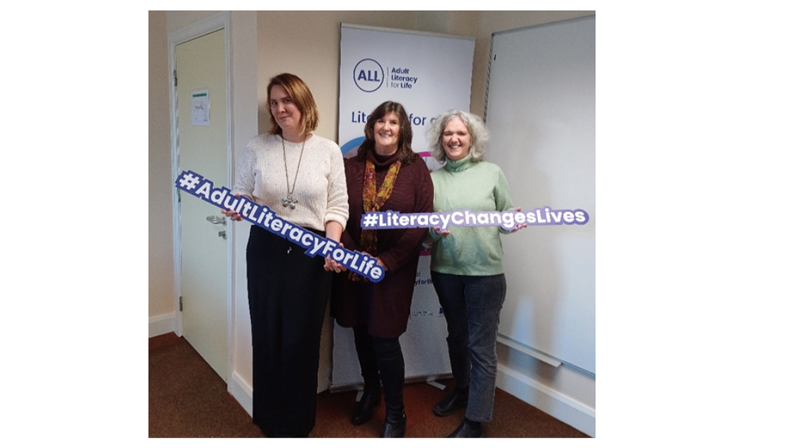 Regional Literacy Coordinator Paula Tiller and course facilitators.
